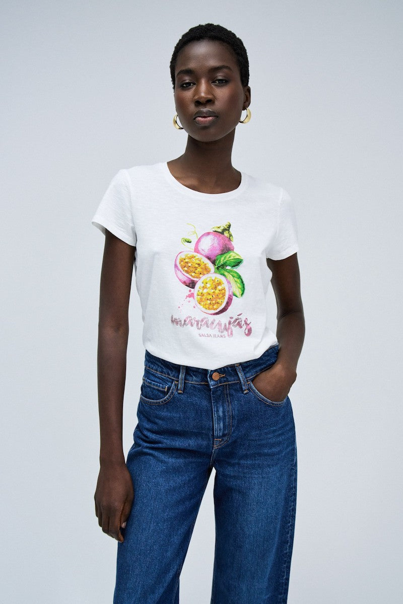Tshirt Salsa avec fruit de la passion