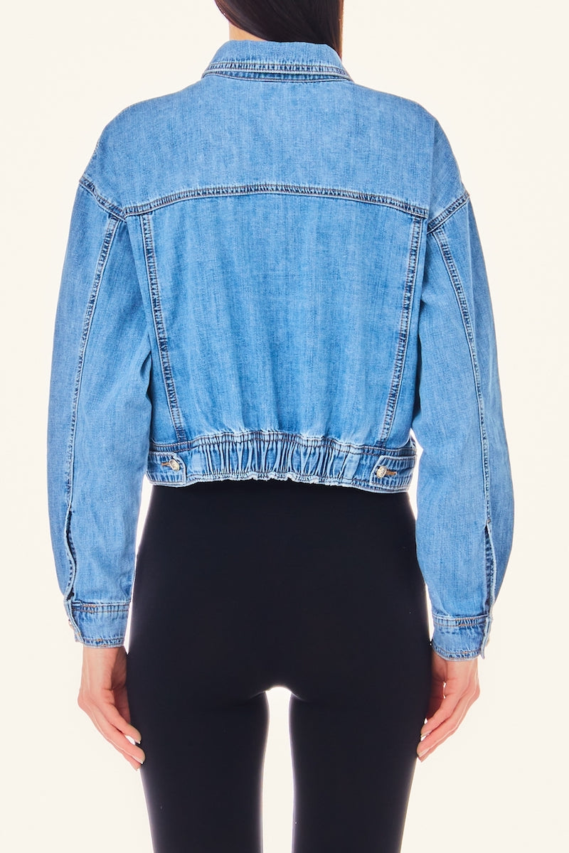 Veste souple en coton de jeans