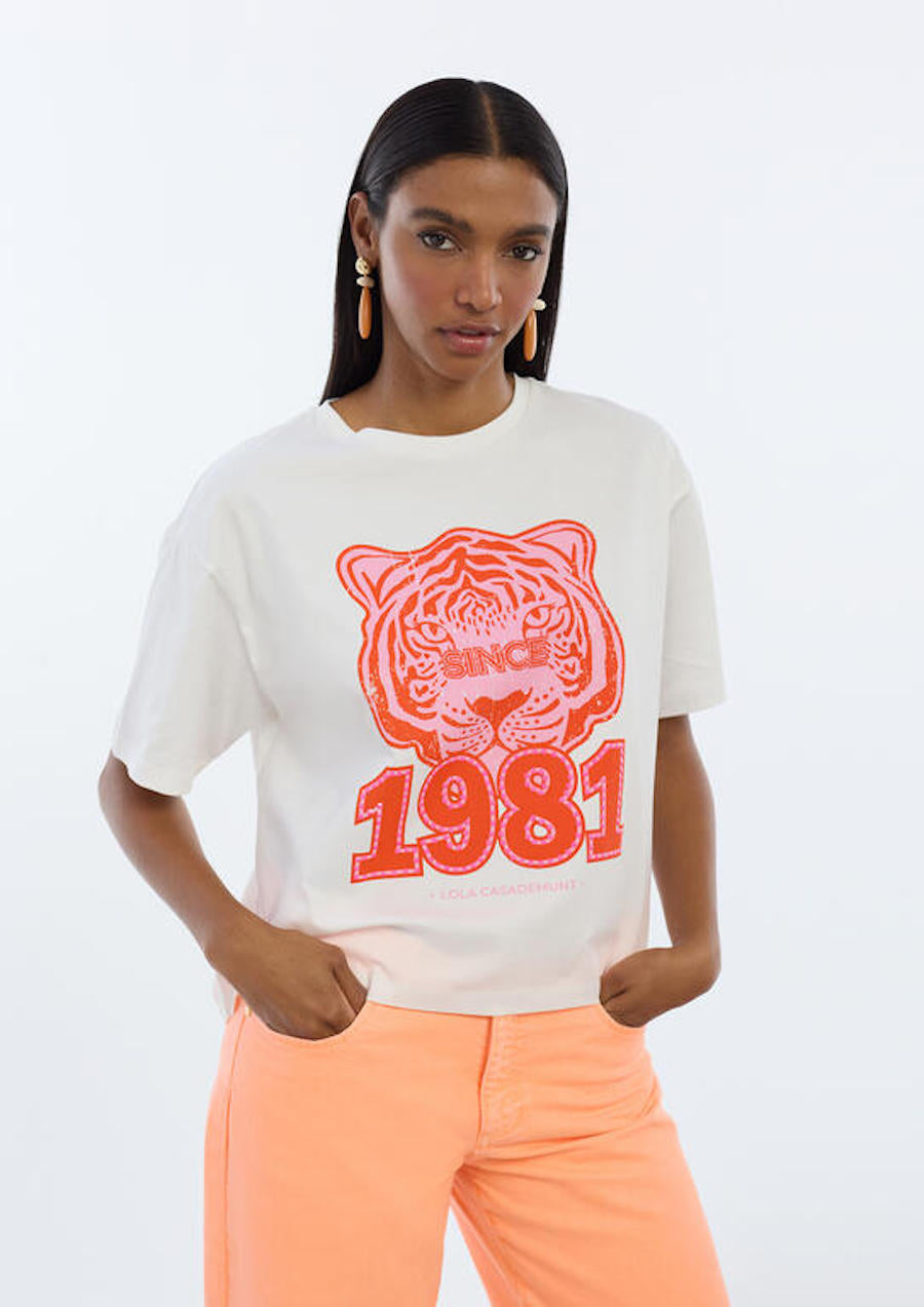 T-shirt tête de tigre Lola Casademunt