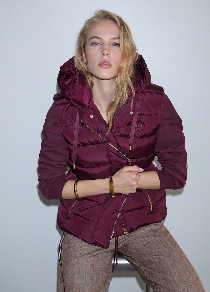 Gilet sans manches aubergine Liu jo